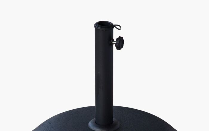 Pacific Lifestyle Riva Premium 3mt Round Faded Black Parasol With 25kg Base-18-186-FB-18-205