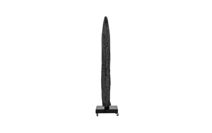 Pacific Lifestyle Icon T1 4m x 3m Rectangular Faded Black Parasol & 150 kg Wheeled Base-18-140-FB & 18-142