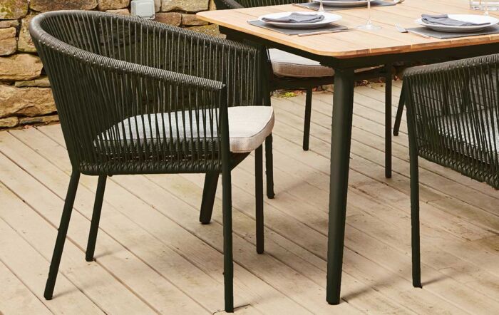 Pacific Lifestyle Reims Garden Wooden Dining Table & Chairs-18-F-610-GY