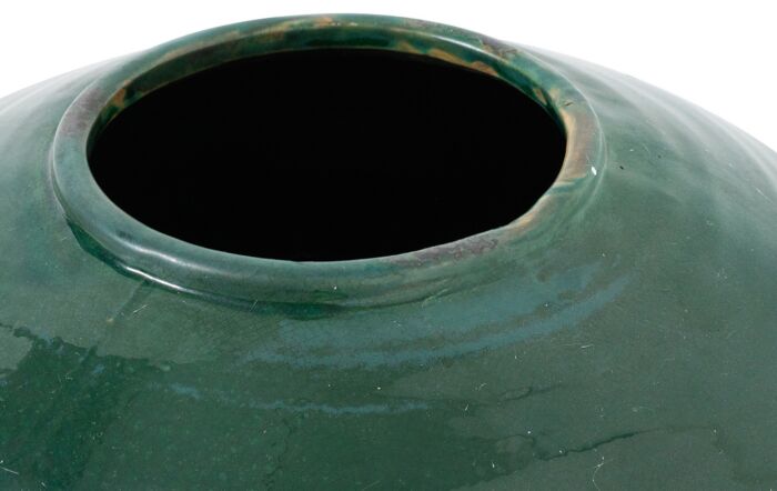 Hill Interiors Garda Emerald Glazed Regola Vase-21778