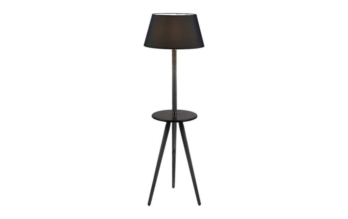 Pacific Lifestyle Malmo Grey Wood & Black Table Floor Lamp-32-154-C