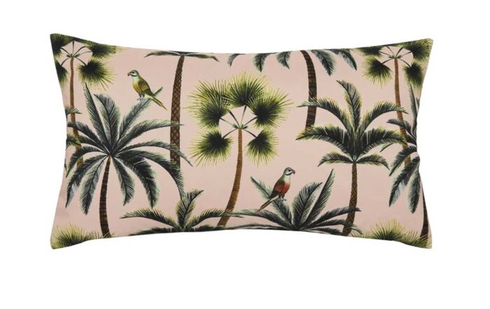 Furn. Palms Rectangular Outdoor Cushion - Blush-Furn. Palms Rectangular Outdoor Cushion - Blush