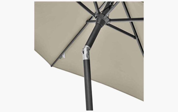 Pacific Lifestyle Riva 2.5m Round Champagne Parasol-18-118-CH