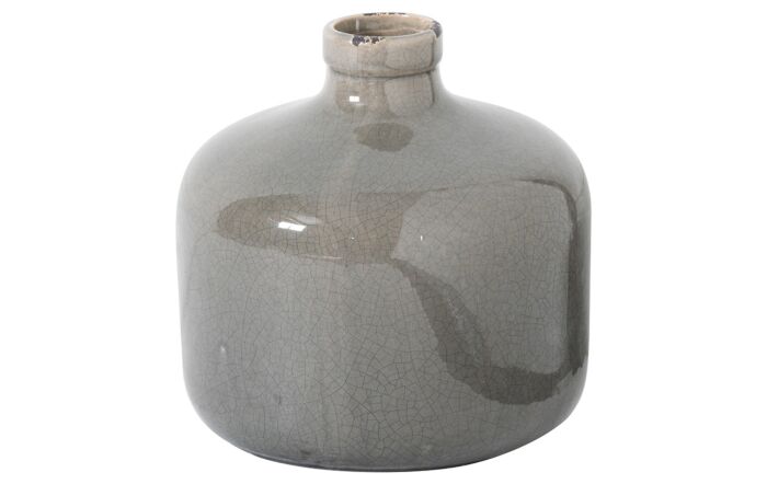 Hill Interiors Garda Grey Glazed Eve Vase-21770