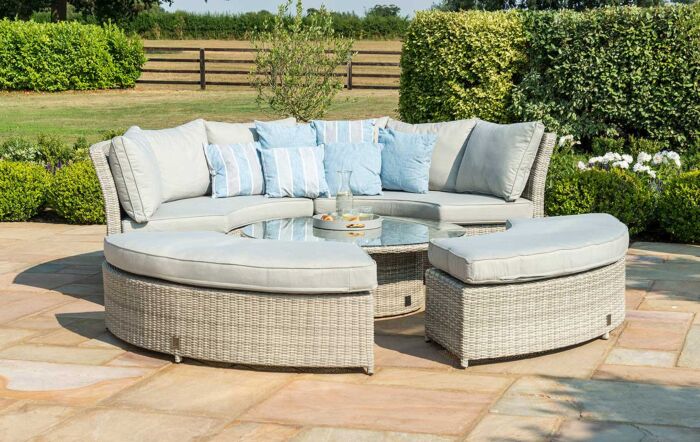 Maze Oxford Rattan Lifestyle Sofa Suite with Rising Table-OXF-207052
