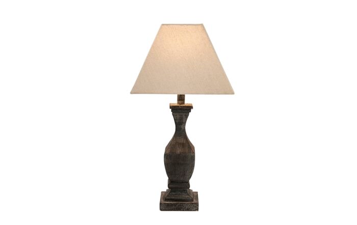 Hill Interiors Incia Fluted Wooden Table Lamp-21284