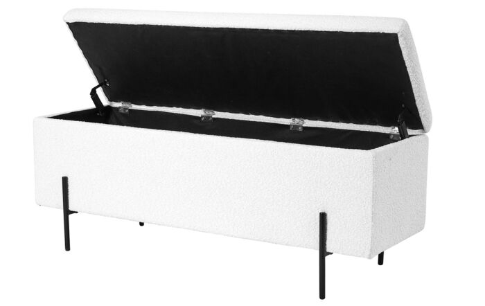 Pacific&#x20;Lifestyle&#x20;Catania&#x20;Boucl&#xE9;&#x20;Storage&#x20;Bench&#x20;With&#x20;Black&#x20;Legs-15-317-WH&#x20;1