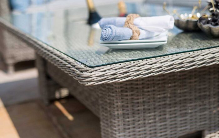 Maze Oxford Rattan Adjustable Garden Sofa Dining Set - Grey-OXF-V-205534-1