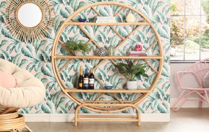 Desser Large Natural Rattan Etagere-46002