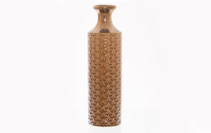 Hill Interiors Seville Large Caramel Fluted Vase-22345