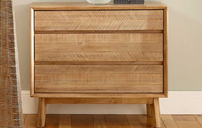 Pacific Lifestyle Kalmar Sand Wash Acacia Wood 3 Drawer Unit-76-345