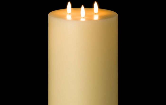 Hill Interiors Luxe Collection Natural Glow 6 x 12 LED Ivory Candle Set Of 2-19999
