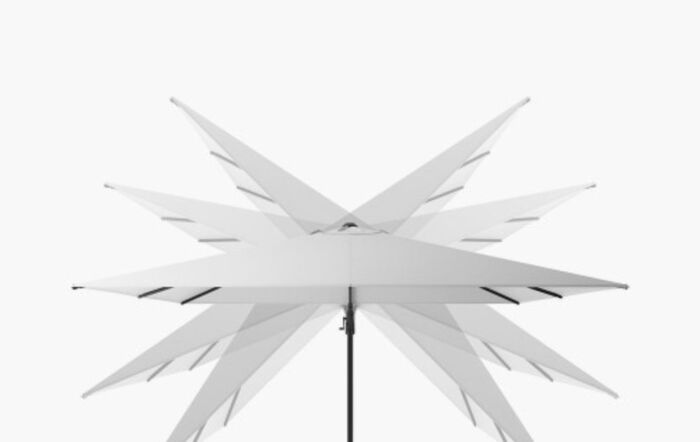 Pacific Lifestyle Challenger Premium T2 3.5m x 2.6m Lush Green Cantilever Parasol With 90kg Wheeled Base-18-193-LU & 18-125-2
