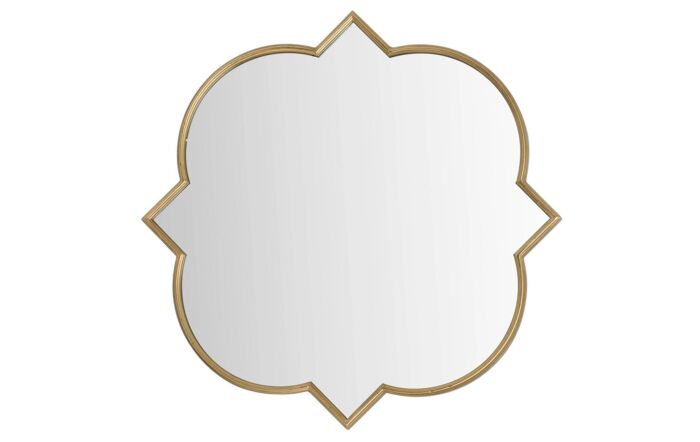 Hill Interiors Antique Gold Quartrefoil Mirror-19717