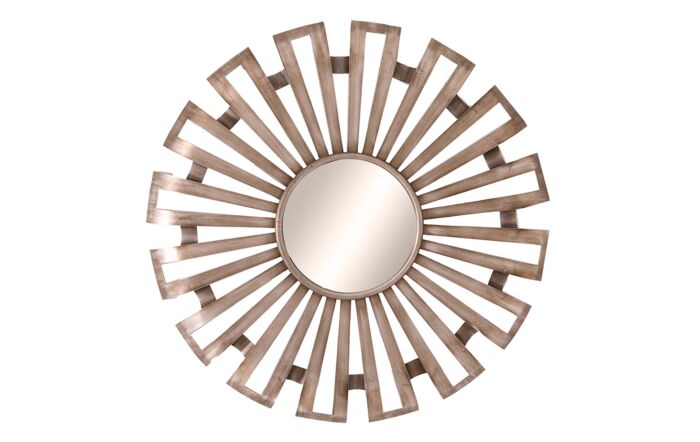 Hill Interiors Evi Antique Silver Sunburst Mirror-22139