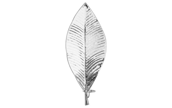 Hill Interiors Large Silver Leaf Wall Hanging Candle Holder-20257