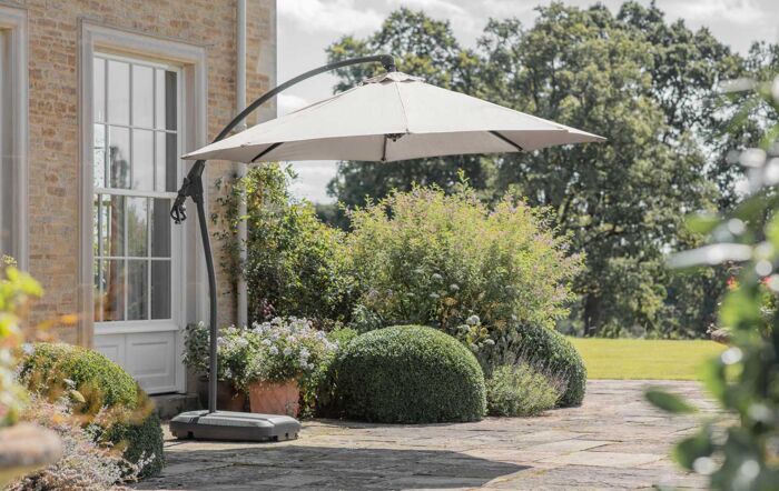 Bramblecrest Gloucester 3 Metre Round Sand Parasol - includes FREE COVER-X16PP30R001