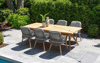 4 Seasons Outdoor Ancora 6 Seat Dining Set